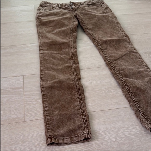 EUC Free People Skinny Brown Corduroy Pants - Picture 2 of 8